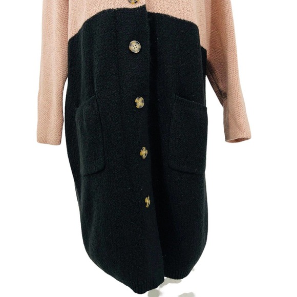 Torrid Women's Button Closure Pockets Long Black/Pink Sweater Size 2X - Picture 6 of 12